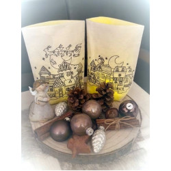 Stickdatei ITH - Lichtbeutel Weihnachtsabend